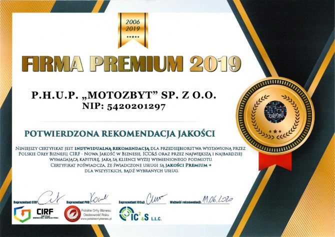 Motozbyt Firma Premium 2019